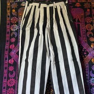 Obey stripped pants. New with tags.